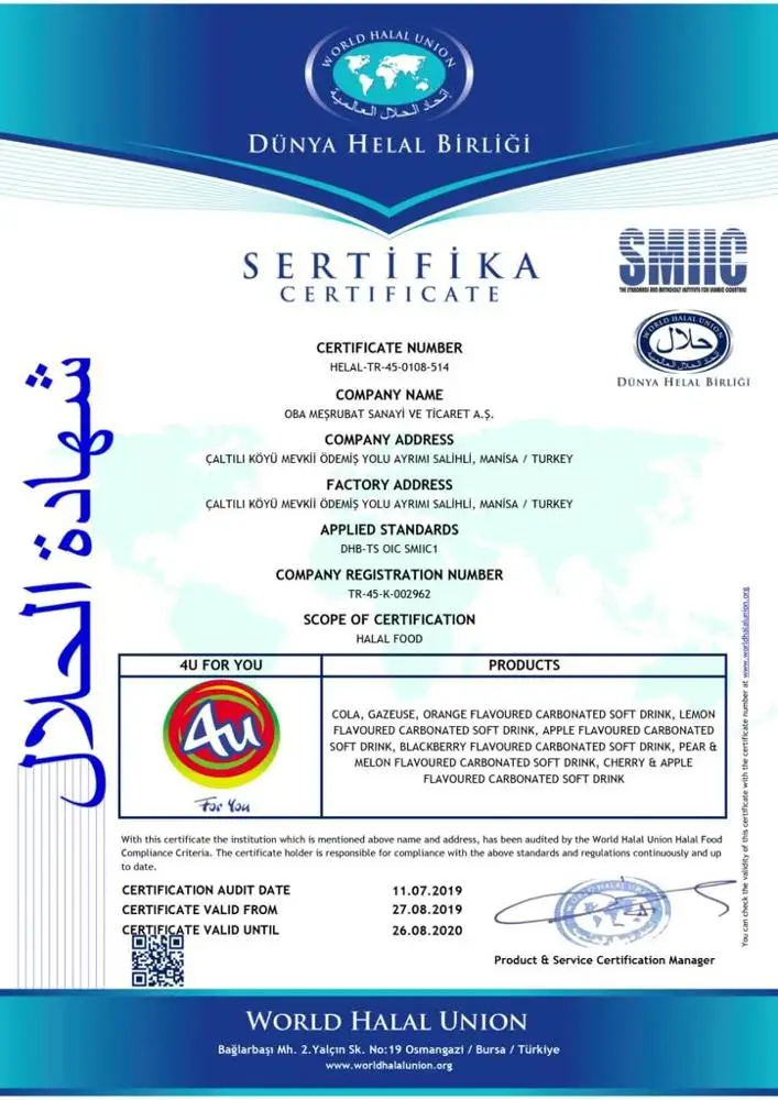 4U Tonic Water 500 mL