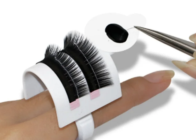 U-shaped lash root splitter for lash eyelash fan separator eyelash glue holder ring