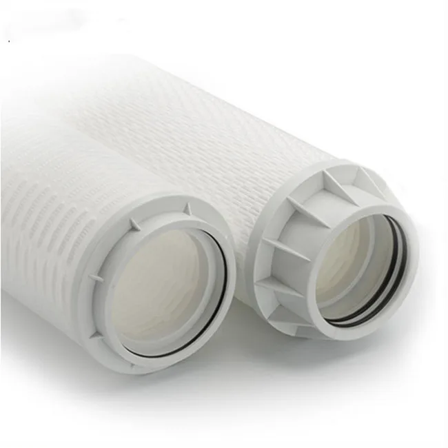 20 inch 1/5 Micron PP Pleated High Flow Cartridge Filter For Industrial Water Plant