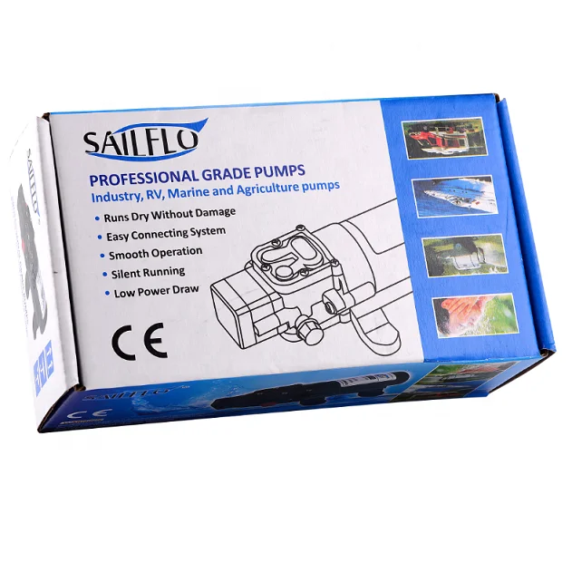  Самовсасывающие водяные насосы Sailflo диафрагменный сельскохозяйственный распылитель Электрический водяной насос для мойки автомобилей 12 В 100 фунтов/кв.