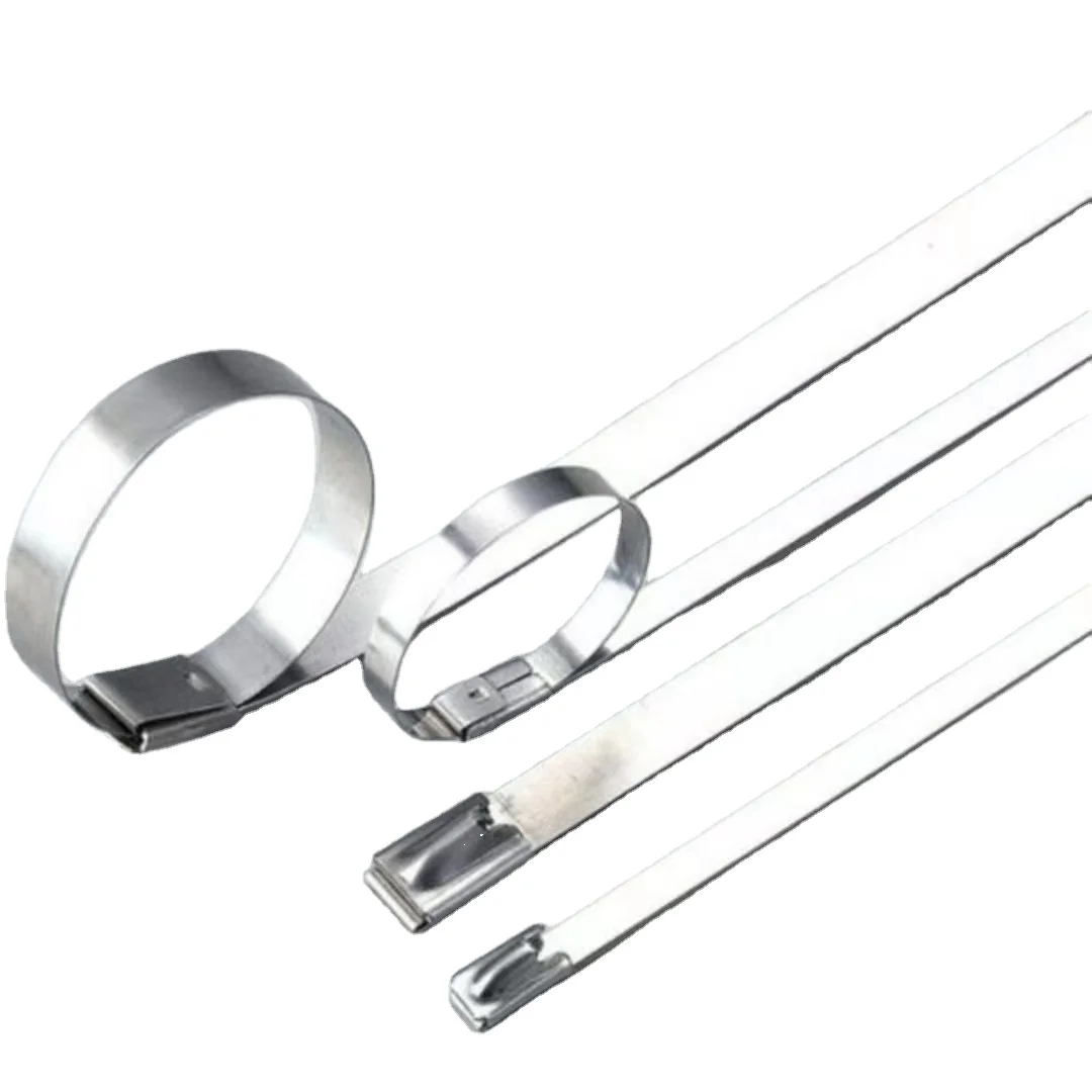 Wholesale cable tie 4.6x100mm self lock metal zip ss cable tie stainless steel