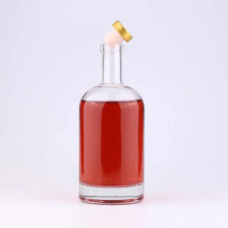 Стеклянная бутылка для водки, виски, 1000 мл, 750 мл, 500 мл