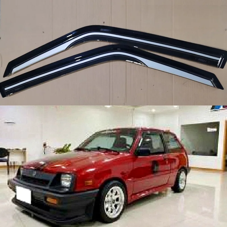 Factory Price Full Set  For Forza 1 /Forsa 1 Door Visors Window Visor Acrylic Deflector Two Colors / Black 2 Doors