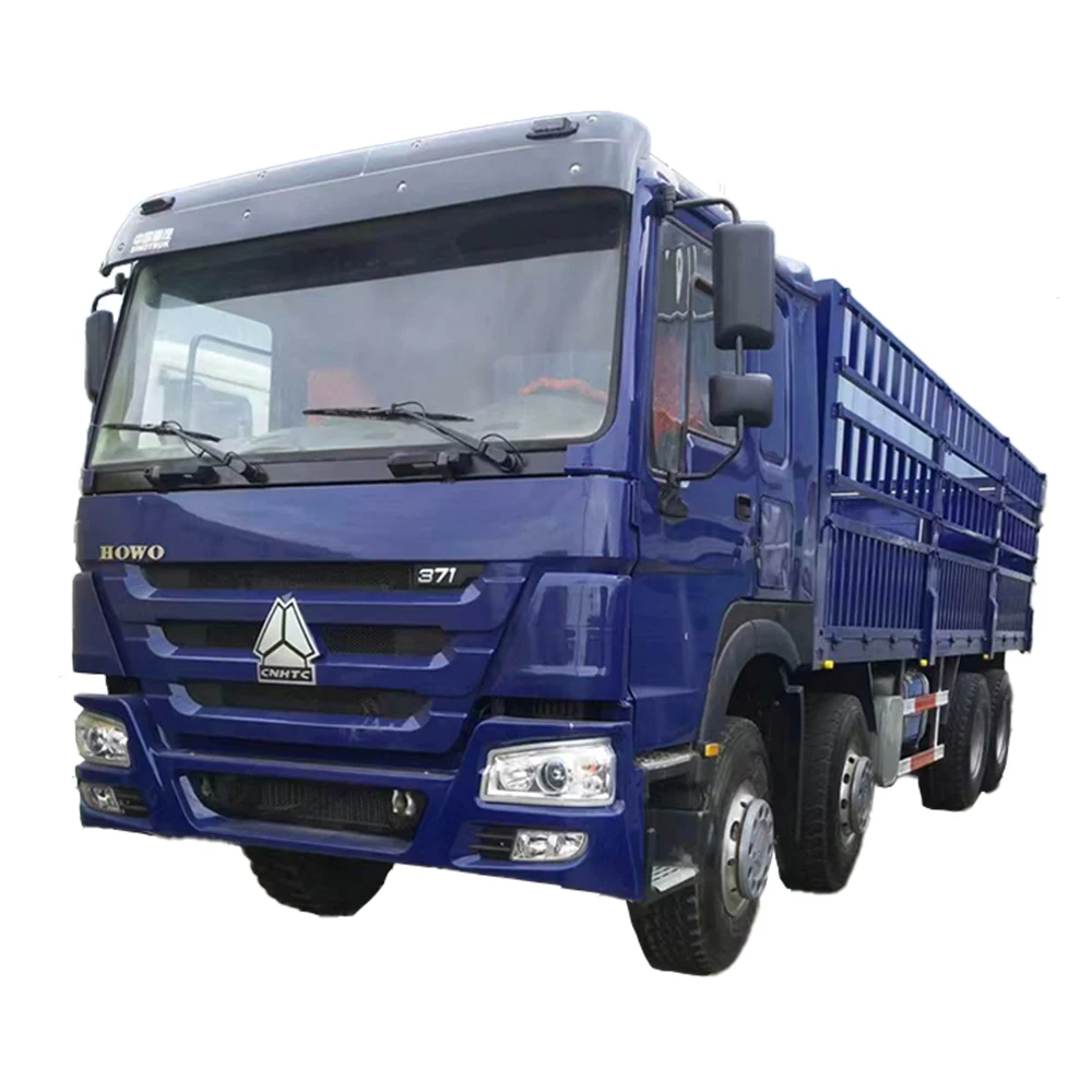 Full Refurbished SINOTRUK HOWO 371HP 375HP 420HP 8x4 12 Wheeler Van Cargo Lorry Trucks For Sale