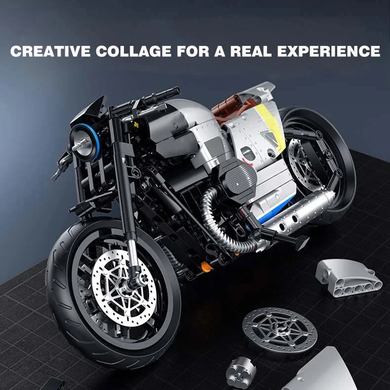 508PCS 1:8 Motorcycle Toy Blocks Technics Building Kit Motorcycle Building Blocks Toys