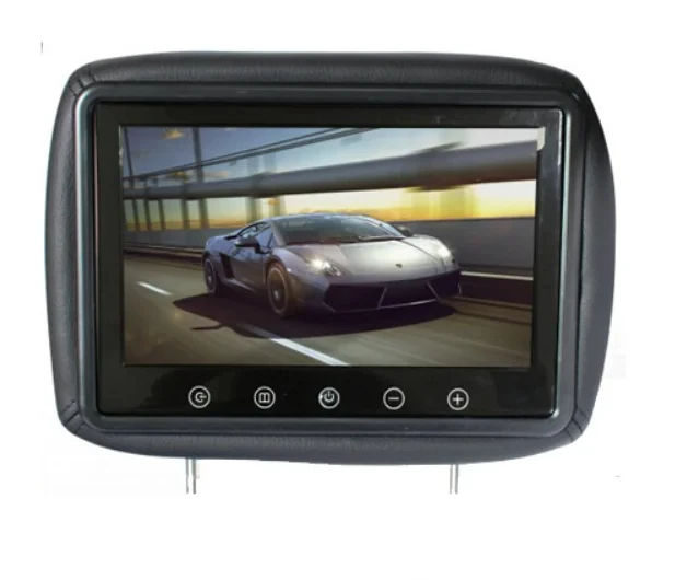 9inch Car Pillow Headrest HD Monitor AV flexible led car screen