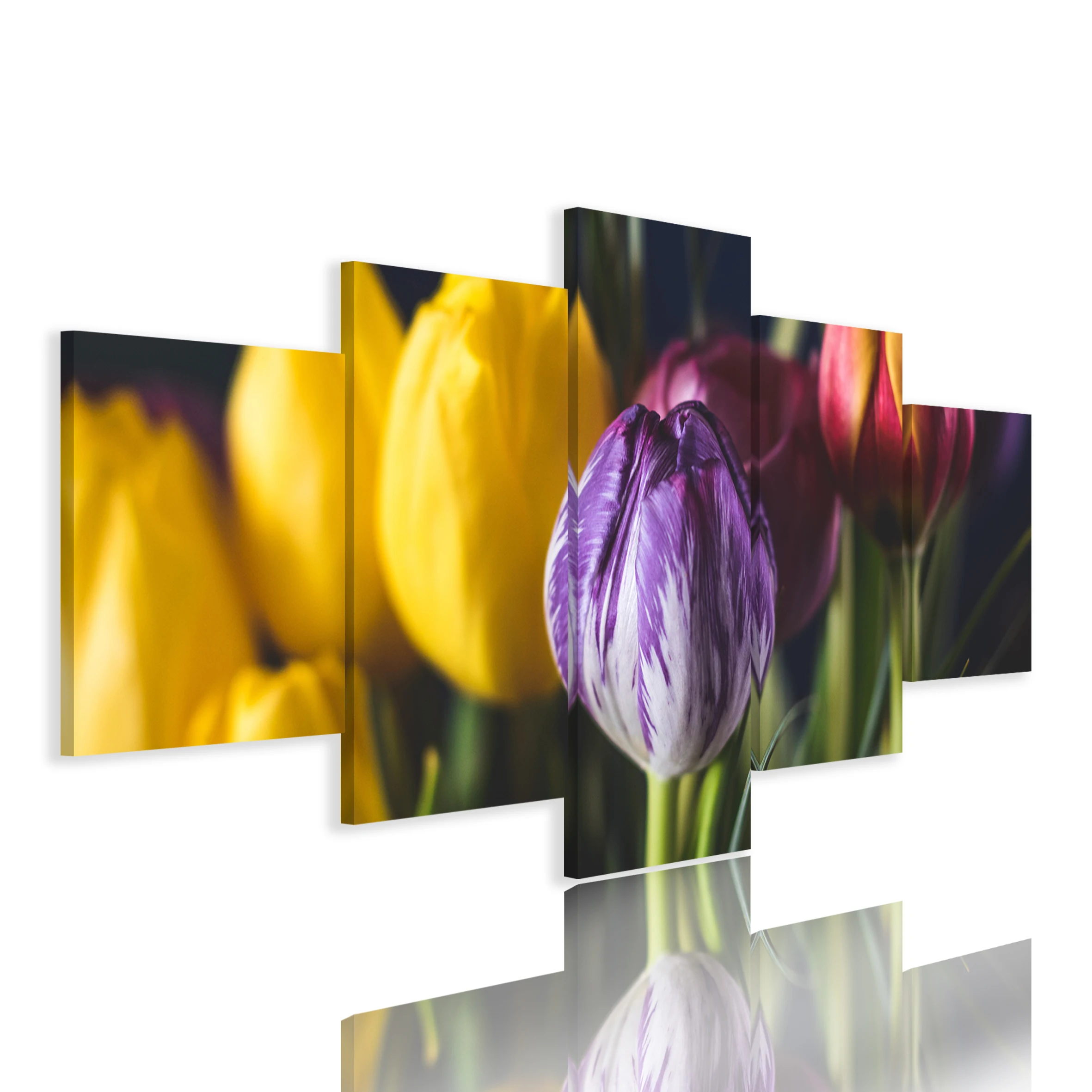 Canvas Printing Custom Oil Painting 5 Piece Large Wall Painting Flowers Paintings Art Sets