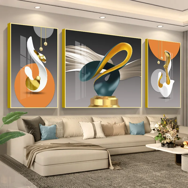 Bedroom Decoration Printing Modern Flowers Paintings Living Room Nordic Sofa Background Wall Room Decor Hotel Supplies Painting