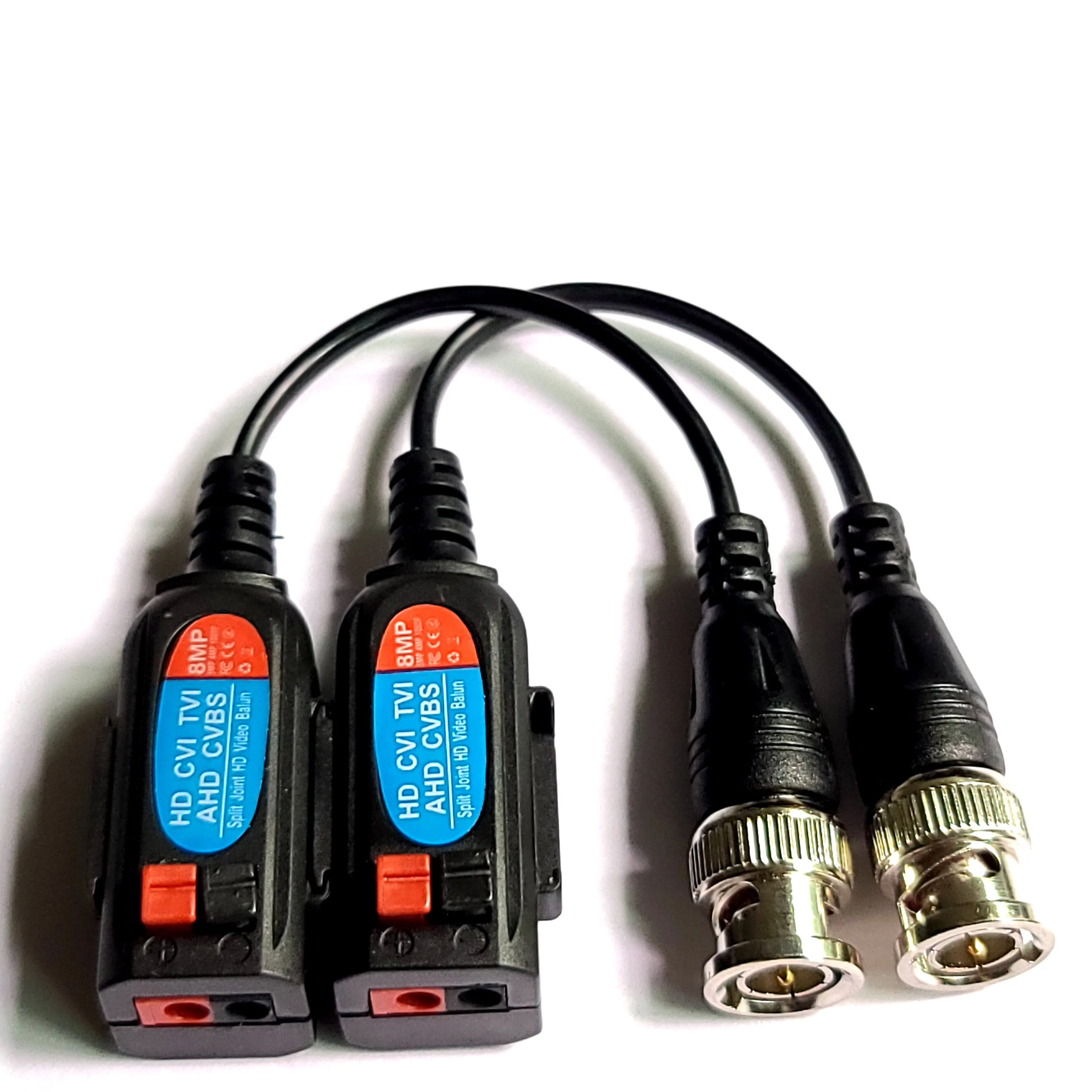HD-CVI/TVI/AHD Passive Video Balun with Power Connector and RJ45 CAT5 Data Transmitter BNC Twisted Pair Video balun