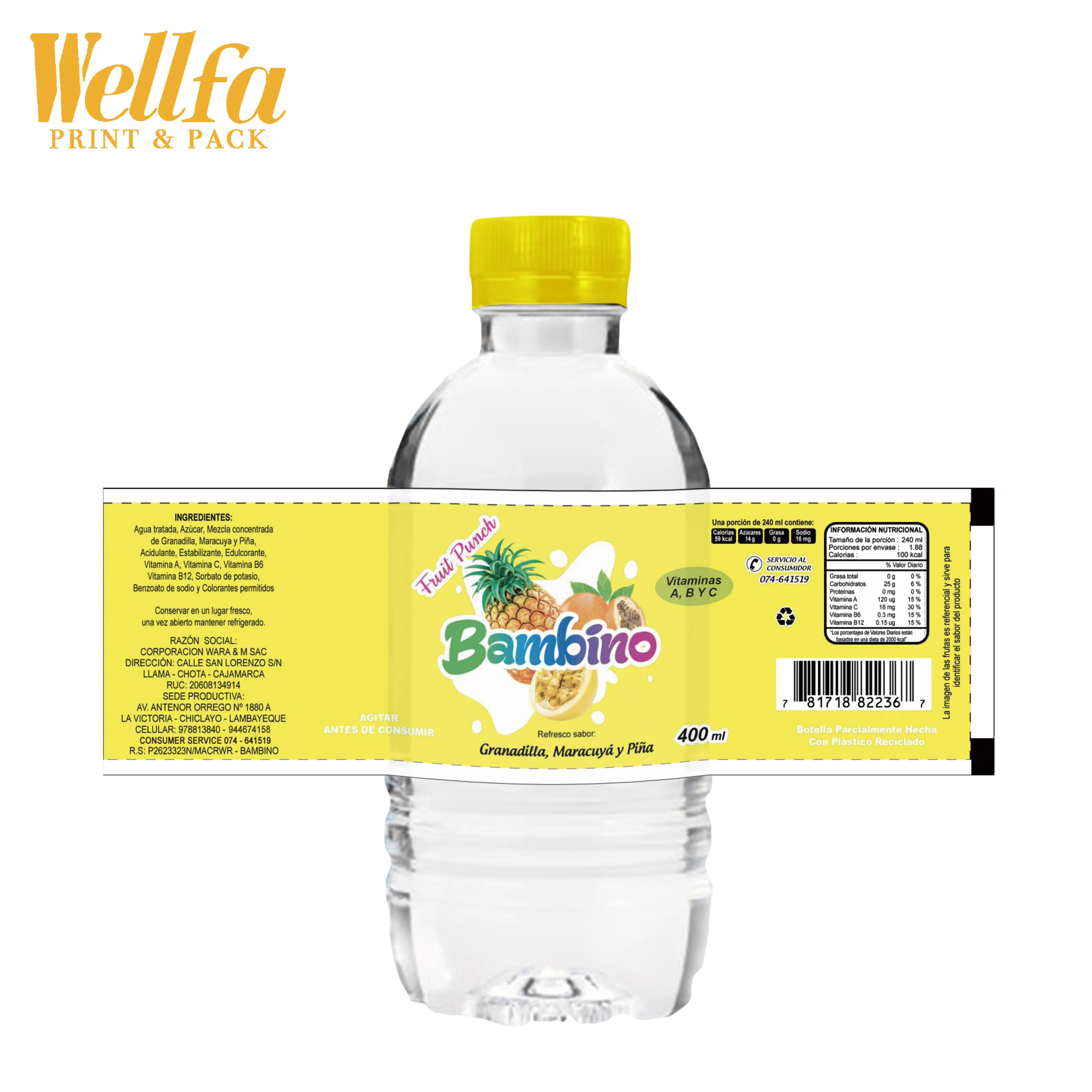 Custom Logo Printing Adhesive Stickers PVC Heat Plastic Shrink Sleeve Labels Packaging For Water Beverage Bottle