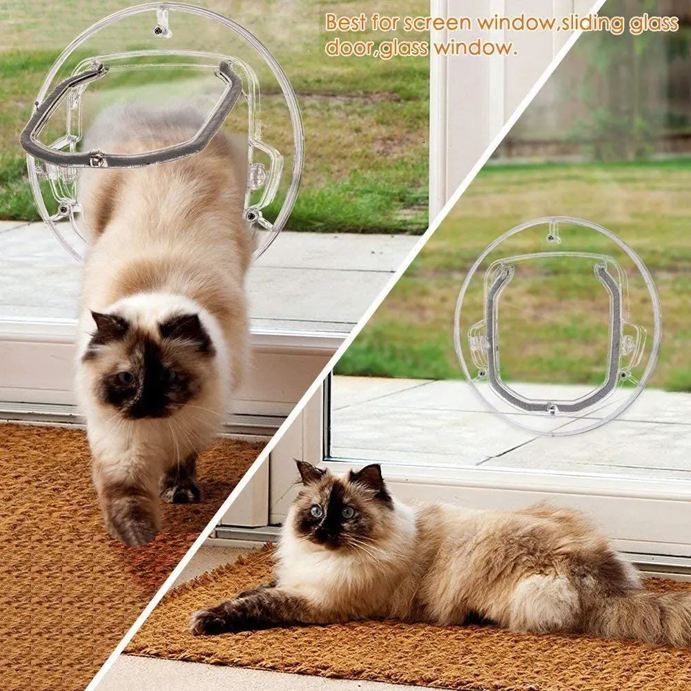  Изготовленный на заказ из АБС-пластика прозрачная pet откидной 4 way Блокировка cat двери безопасности Удобство машина для маленьких