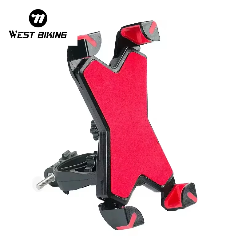 WEST BIKING Cycling Phone Holder Motorcycle MTB Bicycle Handlebar Holder For Cell Phone GPS Bike Mobile Phone Holder