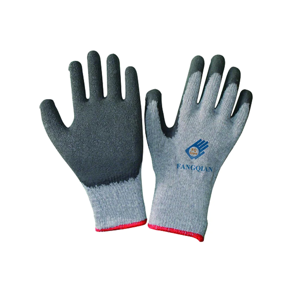 10gauge 2 Yarns Knitted Latex Dipped Safety Labor Gloves