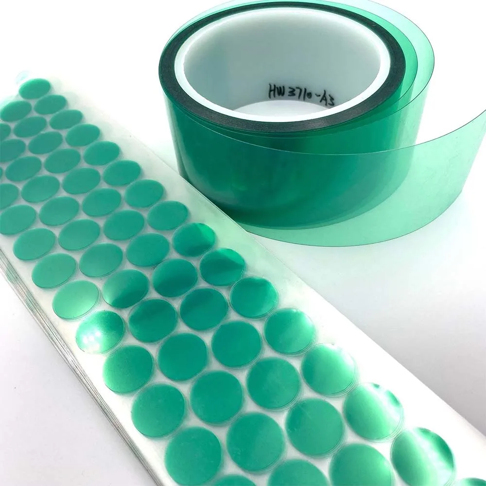 Green PET Tape with Soft Hardness High Gloss Surface Plain for Injection Molding Processing