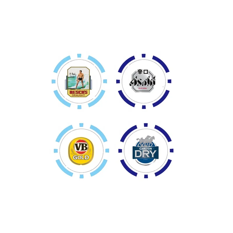 Custom made drinking  tokens jetons souvenir poker chips