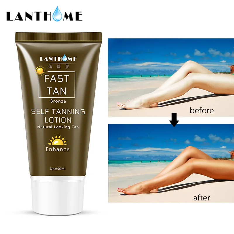 50g Bronzer Body tanning cream Facial Sunless Self Tanner and Body Bronzer Fast Spray Tan Solarium