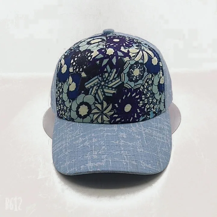 Spring and Autumn Blue Pattern Casual Hat