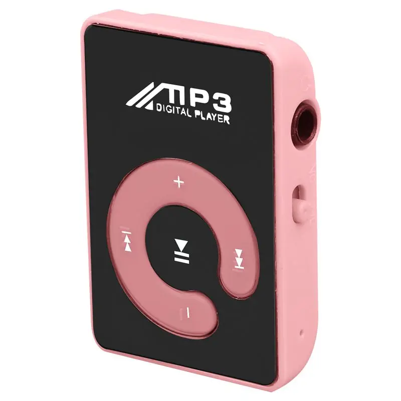  Цифровой mp3-плеер спортивный зеркальный зажим TF карта Музыка C Кнопка портативный мини