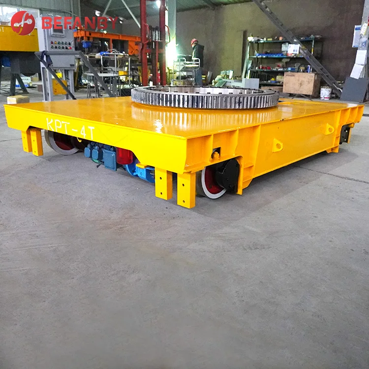 Selfdriven motorized moving platform 5 tons electric transfer carts
