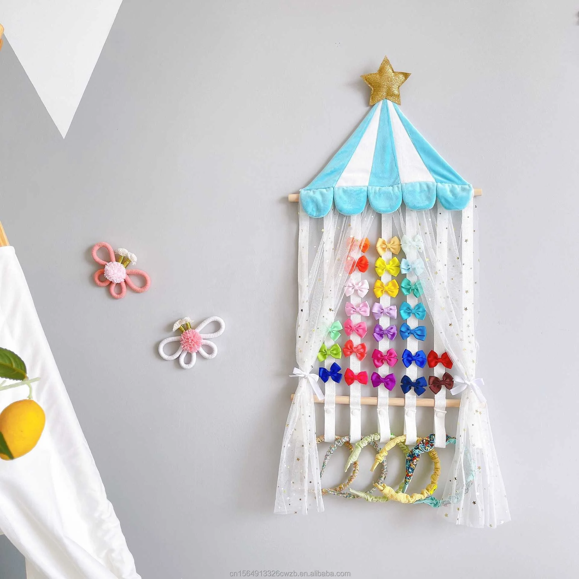 Headband Stabilizer Hair Accessories Sorting Game Tent Girl Baby Accessories Storage Wall Decoration