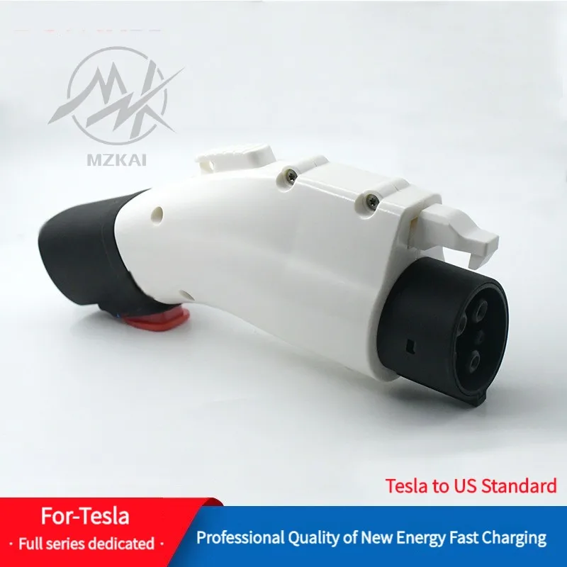 Travel Ev Charger Plug Portable AC 60A 250V forTesla model 3 To SAE J1772  American electric car Fast Charging Adapter