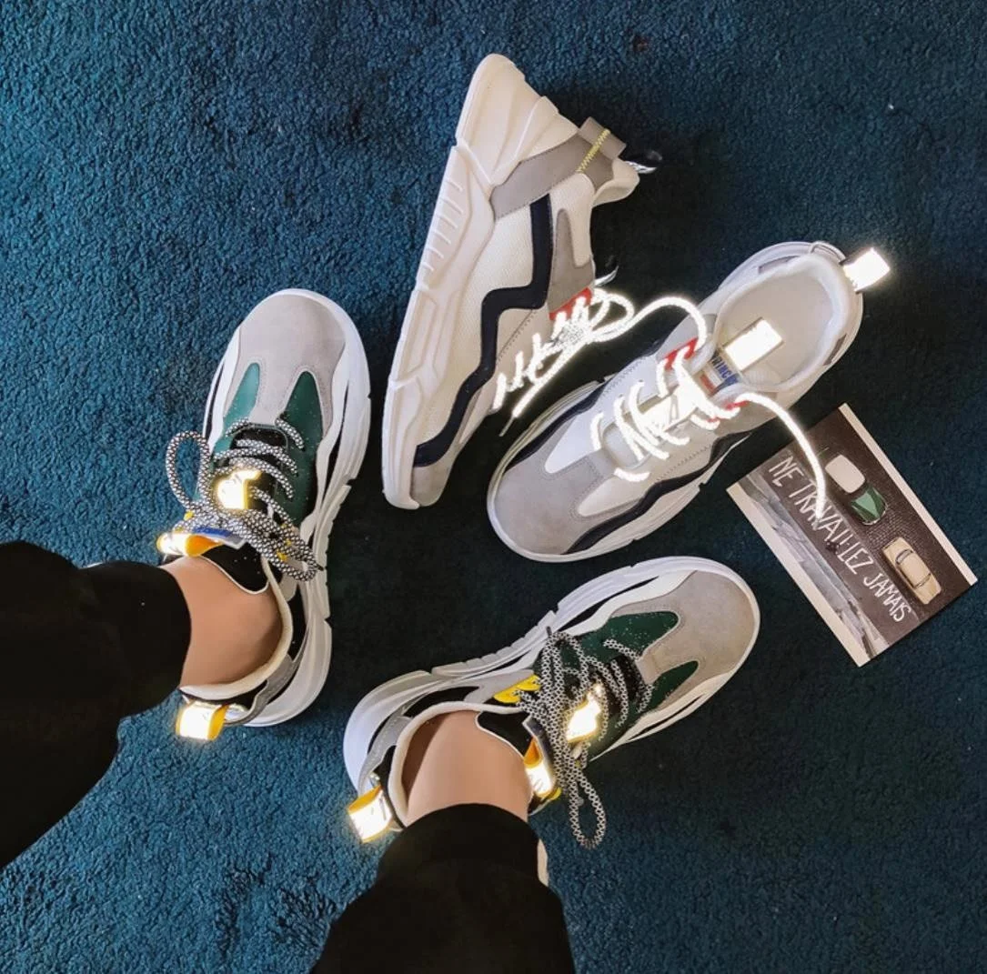 
Hot selling wholesale dad shoes man outdoor running casual sneaker low price multi color sport man student clunky shoes -YG 