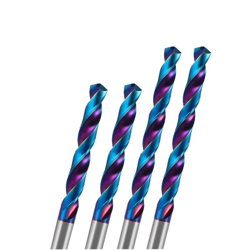 Solid Tungsten Carbide Drill Bit, Super Hard, Punching, 70 Degree Black Steel Twist Drill, Solid Carbide Drill Bit Extended