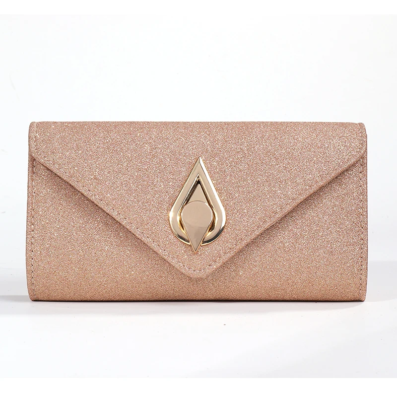 New Arrival Factory Wholesale Strip Trim Luxury Envelope Lady Bags Ladies  Handbag Dinner Party Purse Evening Clutch Bag