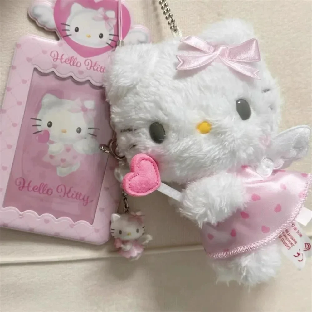 Оптовая продажа плюшевый брелок KT Cat кукла-Ангел-Купидон аниме милая мультяшная Детская плюшевая цепочка для ключей кулон подарки