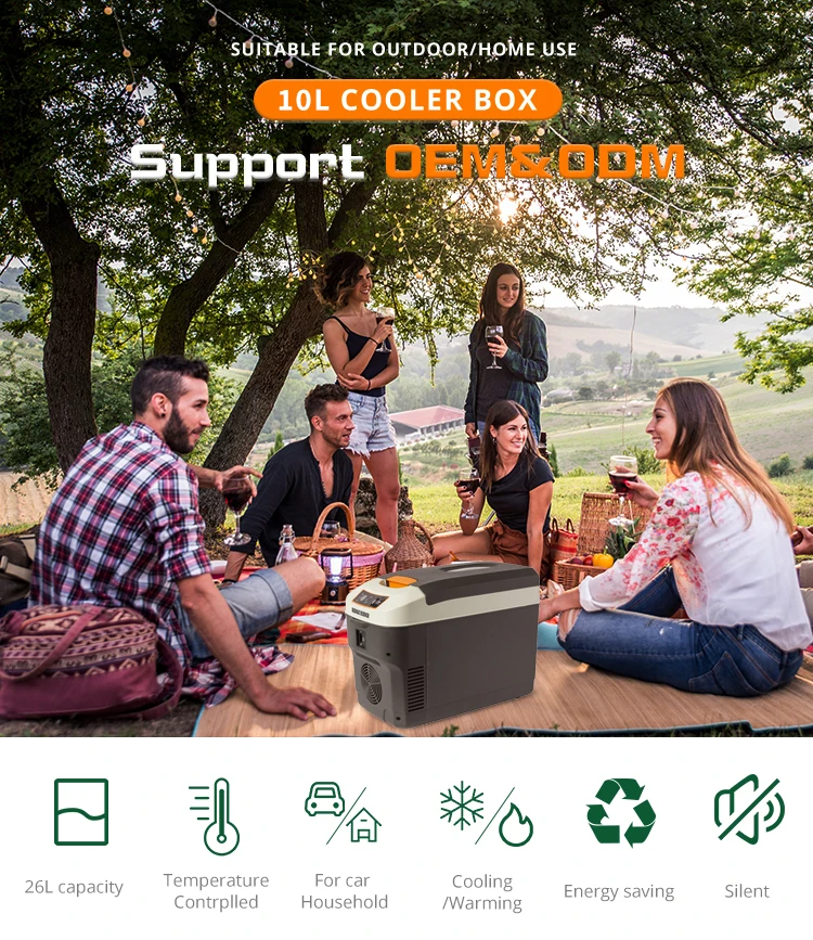 wholesale mini car fridge 10l car cooler fridge camping cooler box refrigerator