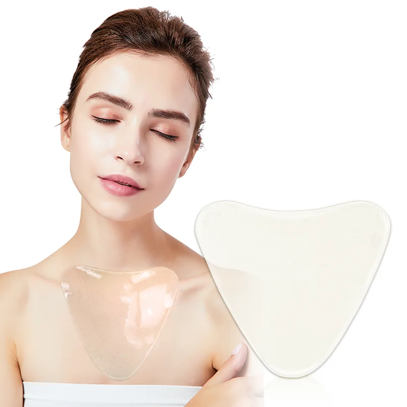 Remove Whitening Silicone Anti Wrinkle Collagen Decollete Crystal Breast Mask Chest Pad