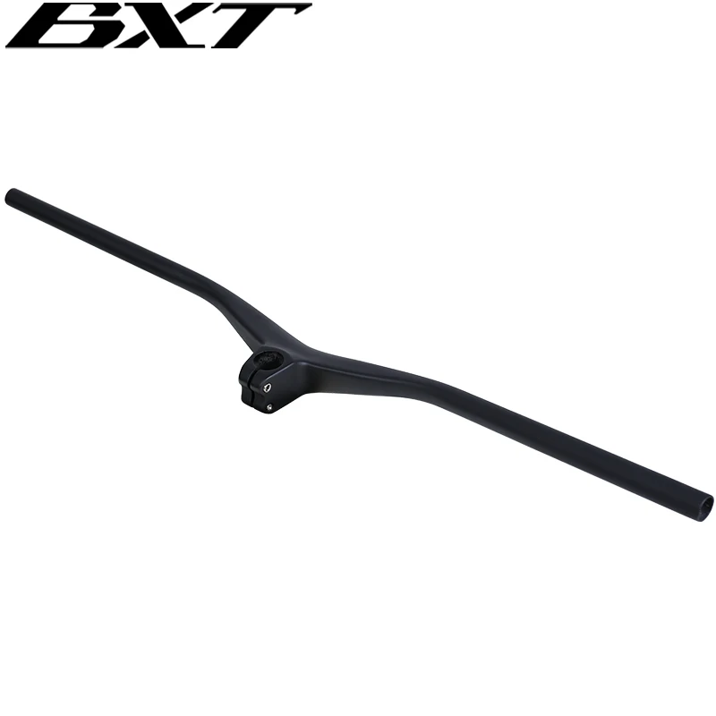 BXT Carbon Handlebar MTB 800mm length Integrated Mountain H/bar Chinese OEM Factory Sale Integrated Bike Bars Stem Carbon Fiber