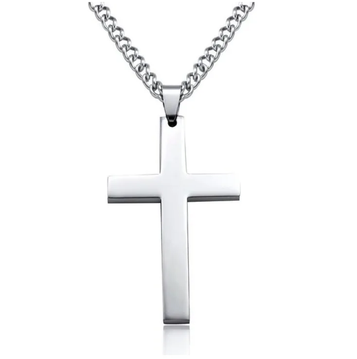 New Religion Christian Simple Necklace for Women Men Virgin Mary Jesus Cross Pendant Chains Fashion Jewelry