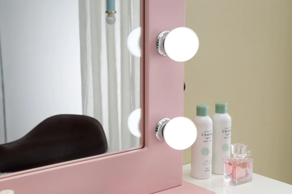 Прямая поставка с завода, настольное зеркало для макияжа ILLUMIR, голливудское зеркало с лампой, светодиодные зеркала для туалетного столика