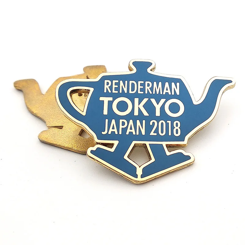 
Custom-Made Brass And Iron Metal Badges With Lacquered Pins, Backing Cards With Rubber And Lacquered Pins 