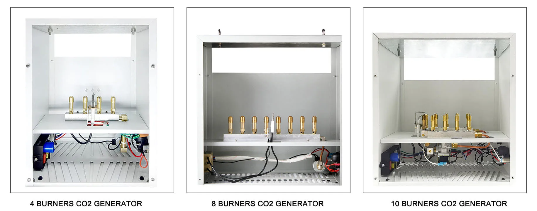 CO2 Burner, 4 Brass Burner CO2 Generator for Plant, Natural Gas, Liquid Propane LP Carbon Dioxide Generator, Greenhouse