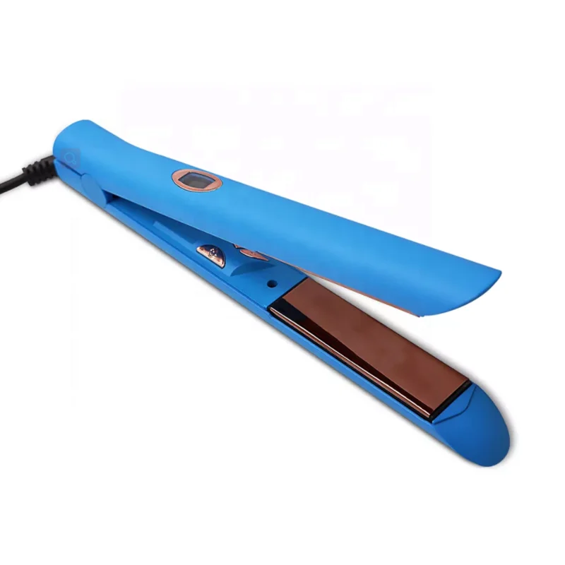 ISO Salon Beauty Ceramic Hair Straightener Ultrasonic Infrared Hair Care Cold Plate Thin Flat Iron