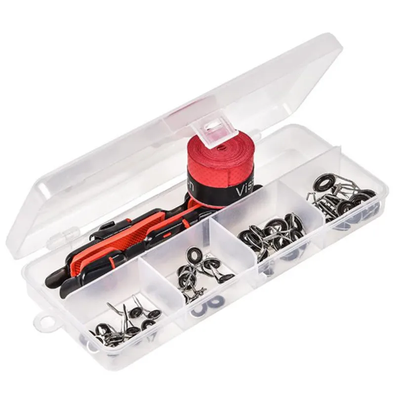 2020 Hot Sale 43pcs/Box Stainless Steel Ceramics Fishing Rod Accessories Fishing Rod Guide Fishing Rod Rings