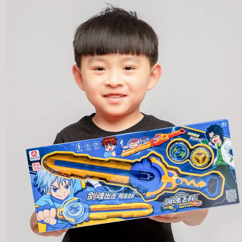 New Magnetic Fighting Bey Magnet Gyro desert eagle Kid Toys metal burst gyroscope battle spinning top toy