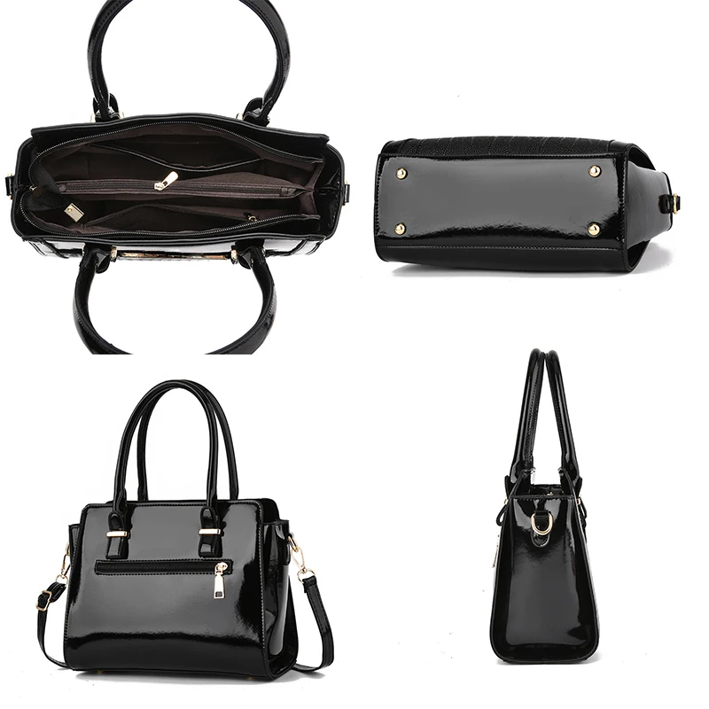 2024 New Arrivals Custom Tote Bags Pu Leather Hand Bags Designer Purse Ladies Handbags For Women Luxury wallet 2 pieces set