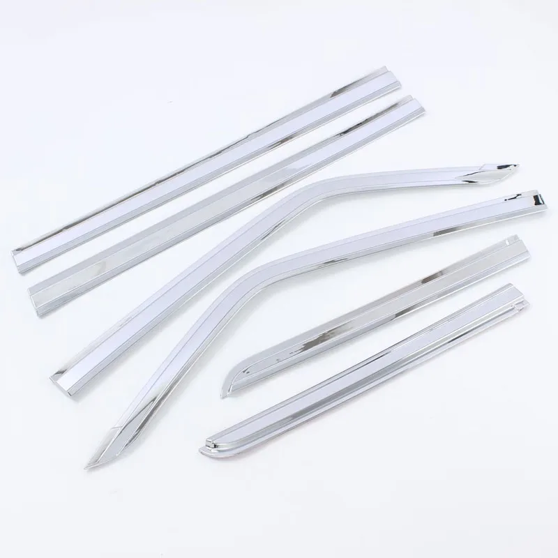 Hot selling ABS rain or shine for outdoor use window visor side deflectors Cover Trims For MITSUBISHI PAJERO V97 V93 V87 2006