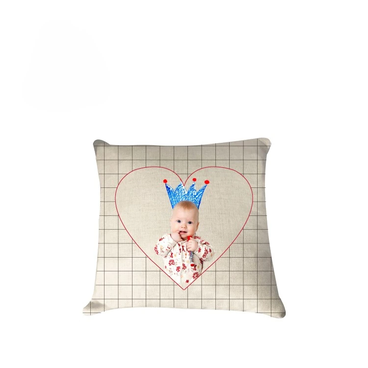 Comfortable Blank Sublimation Linen Pillow Case Custom Cushion Cover