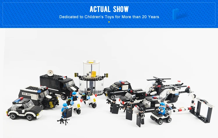 Игрушки «сделай сам», Пластиковые Игрушки для раннего развития swat, набор строительных блоков