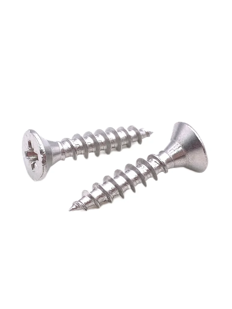 China Manufacturer Stainless Steel 304 316 Pozi  Flat Head  Chipboard Screw