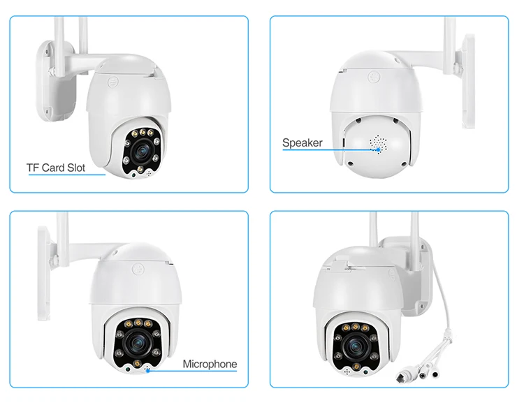  Tuya Smart FHD1080P Wi-Fi ip видеокамера для уличной съемки с функцией автоматического слежения 2-полосная аудио Сигнализация Движения