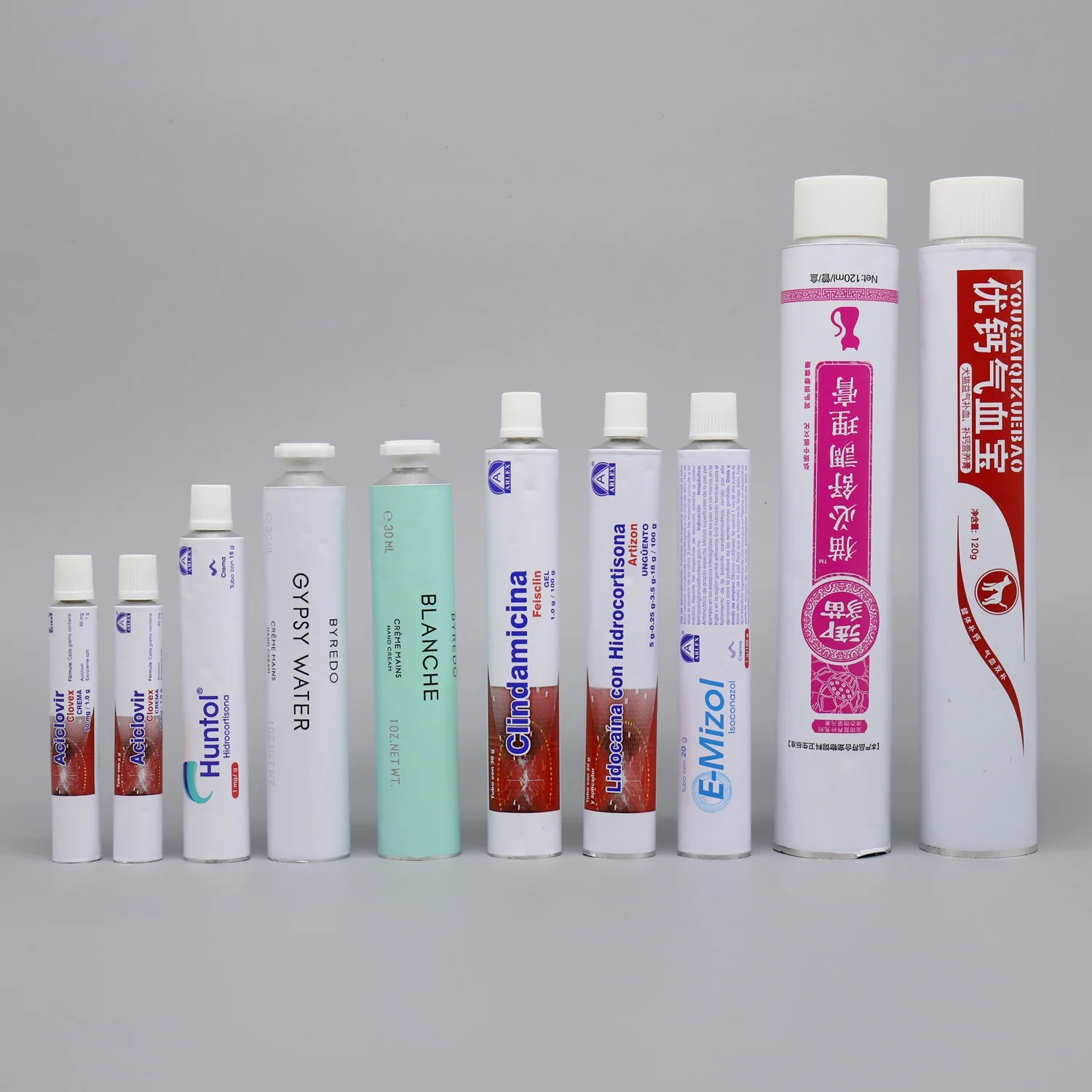Aluminum Squeeze Tubes For Packing Ointments, Creams, Toothpaste, Shaving Creams, Glues, Adhesive, Hair Color, Cosmetic