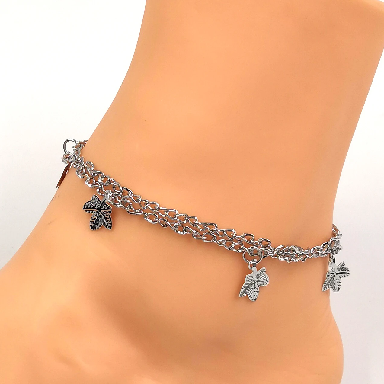 bijoterias female anklet pulseras de plata original pulseras platas original bracelet plata de ley y cadenas anklet (60379813581)