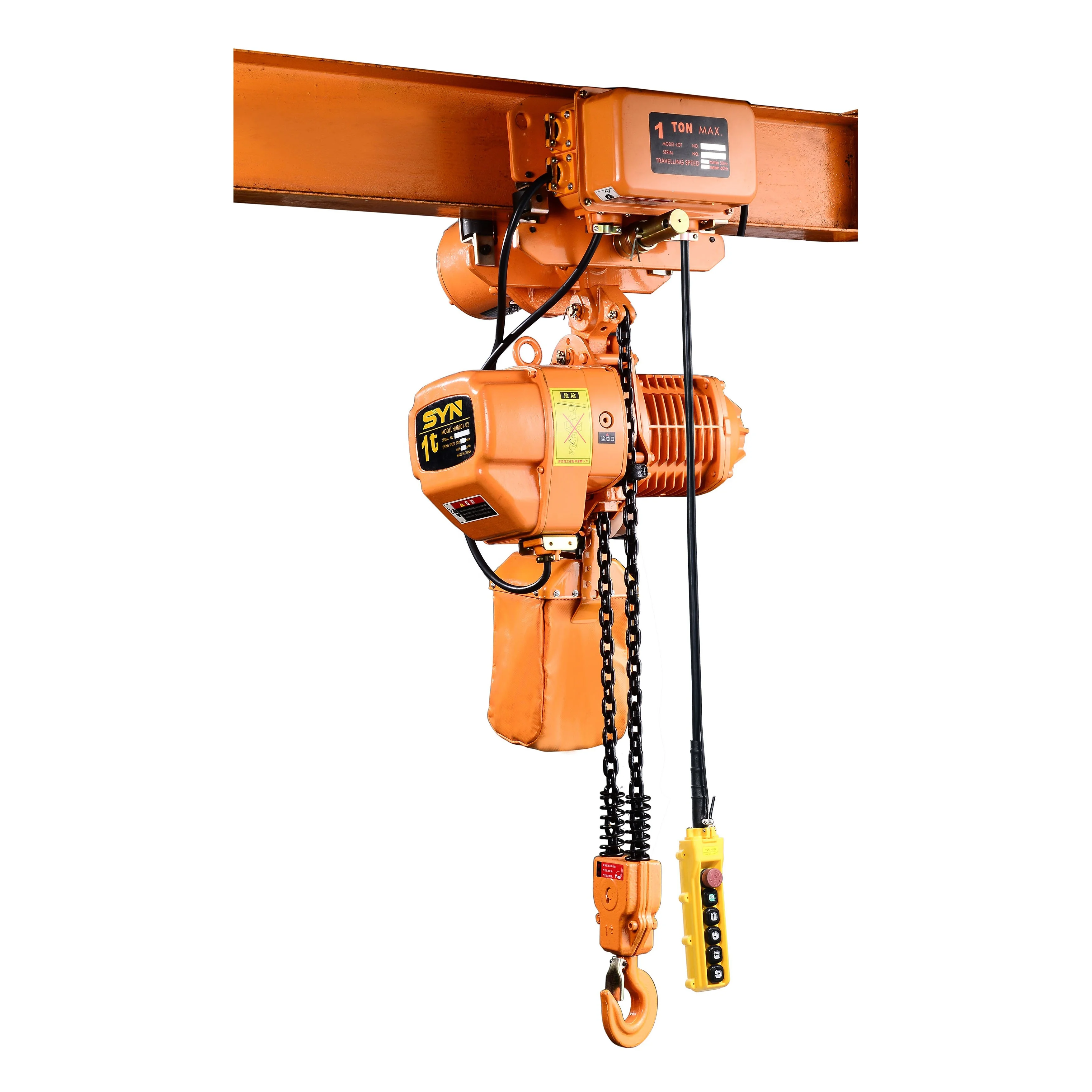 Single Chains electric hoist stage hoist electric chain HHBB Operation electric hoist 2 ton