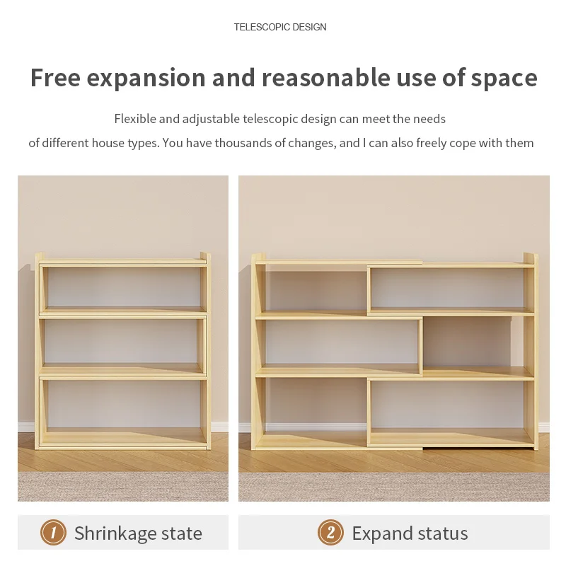 Wholesales Book Shelf Magazine Rack Wooden Display Corner Floor Stand for Home OEM Wood Bookcase Combination Bookshelf