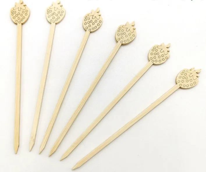 Mini Cartoon Bamboo Stick Cute Spatulas For Food Bamboo Spatula